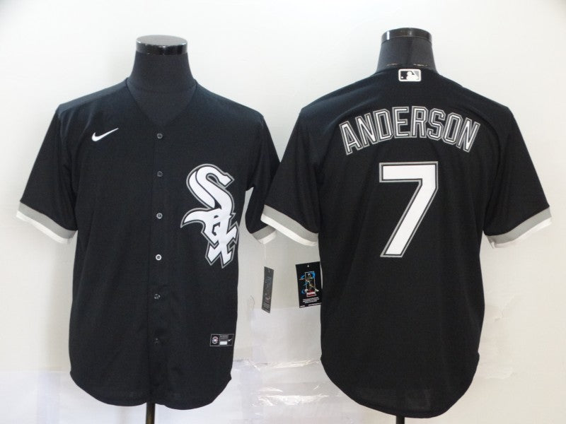 Men's Chicago White Sox Tim Anderson Black Replica Baseball Jersey