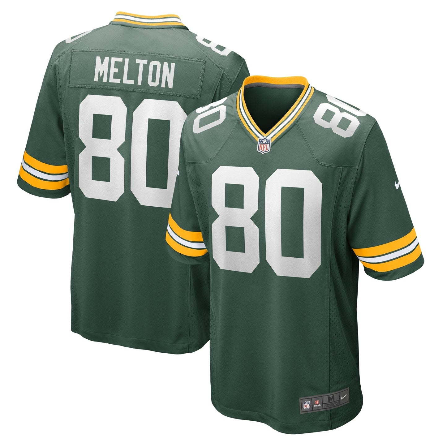 Bo Melton Green Bay Packers  Home Game   Jersey - Green