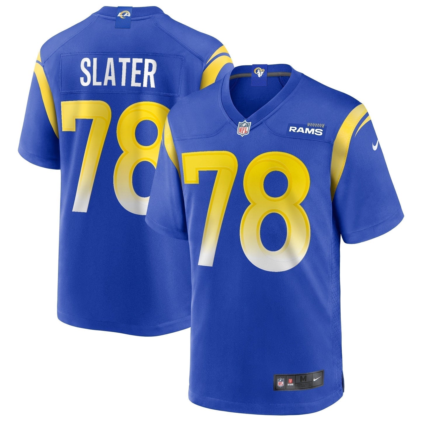 Jackie Slater Los Angeles Rams  Game Retired   Jersey - Royal