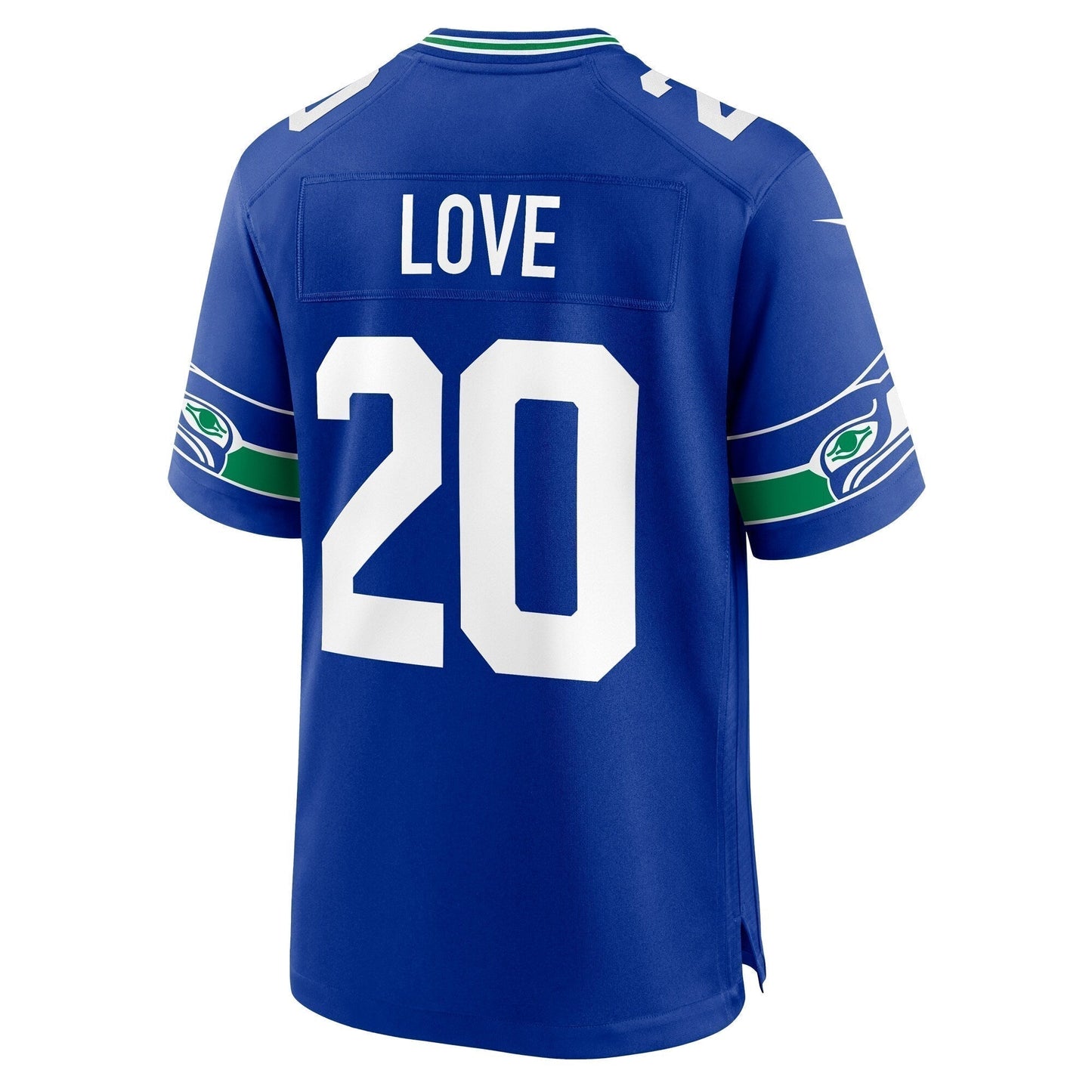Julian Love Seattle Seahawks  Throwback   Game Jersey - Royal