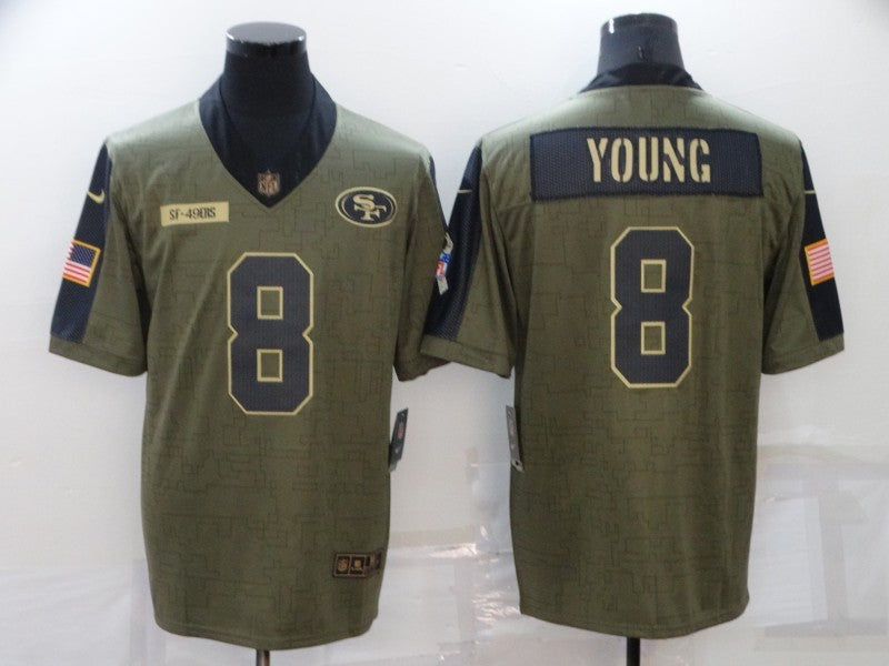 Men's San Francisco 49ers Steve Young Brown Game Jersey