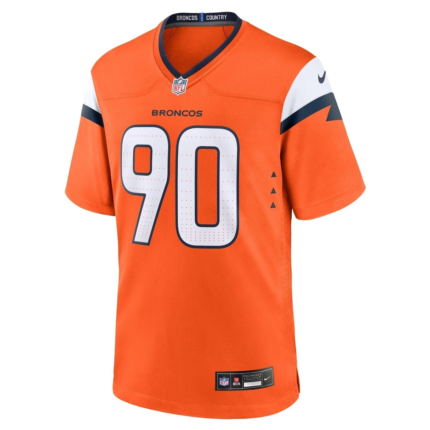 Angelo Blackson Denver Broncos  Game Jersey -  Orange