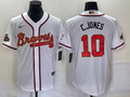 Men's Atlanta Braves Chipper Jones White Replica Game Jersey