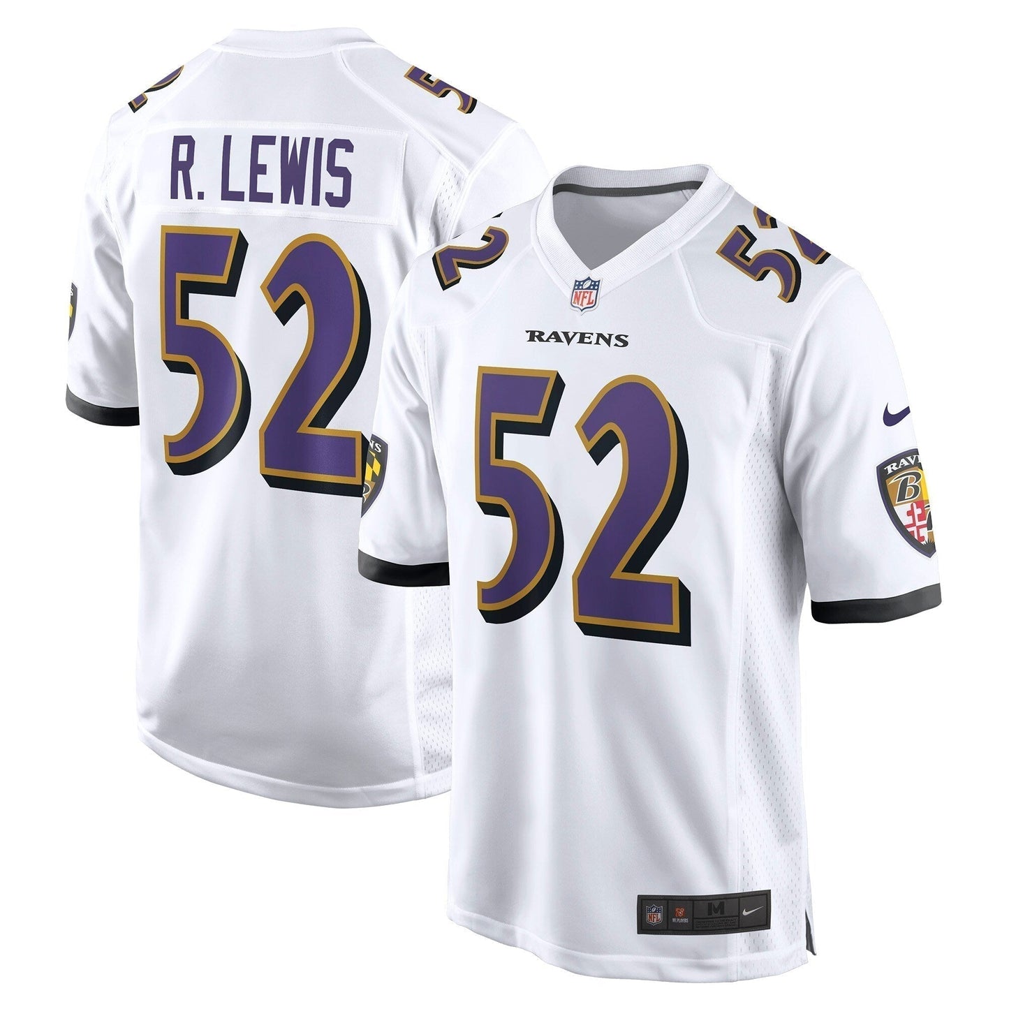 Ray Lewis Baltimore Ravens  Retired   Game Jersey - White