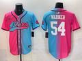 Men's San Francisco 49ers Fred Warner #54 Pink/Blue Game Jersey