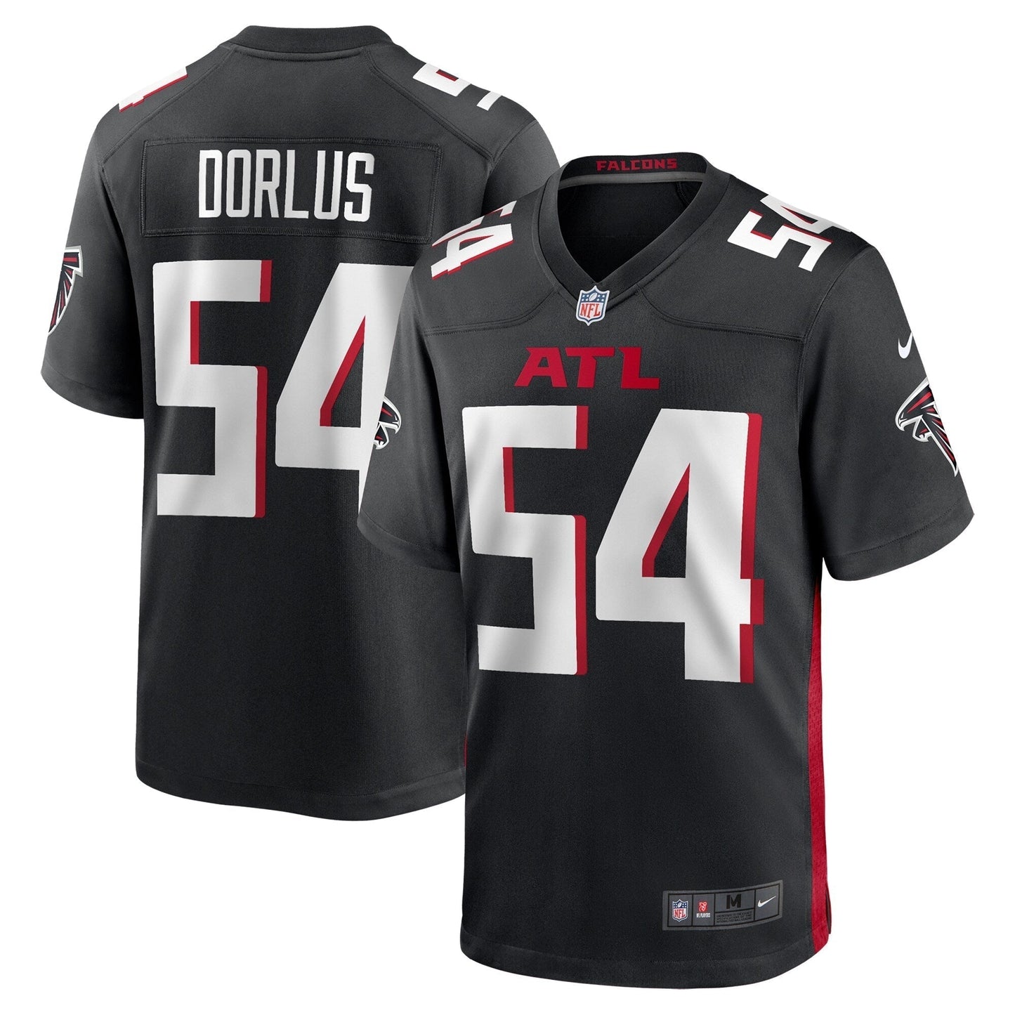 Brandon Dorlus Atlanta Falcons  Team Game Jersey -  Black
