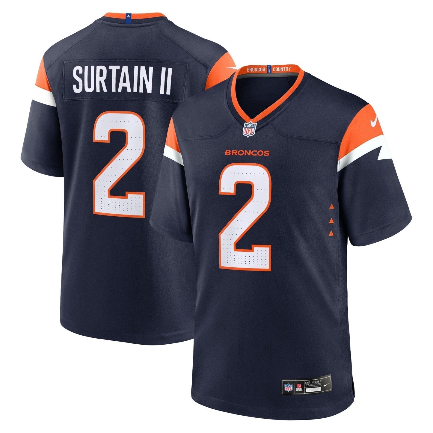 Patrick Surtain II Denver Broncos  Mile High Collection Alternate Game Jersey - Navy