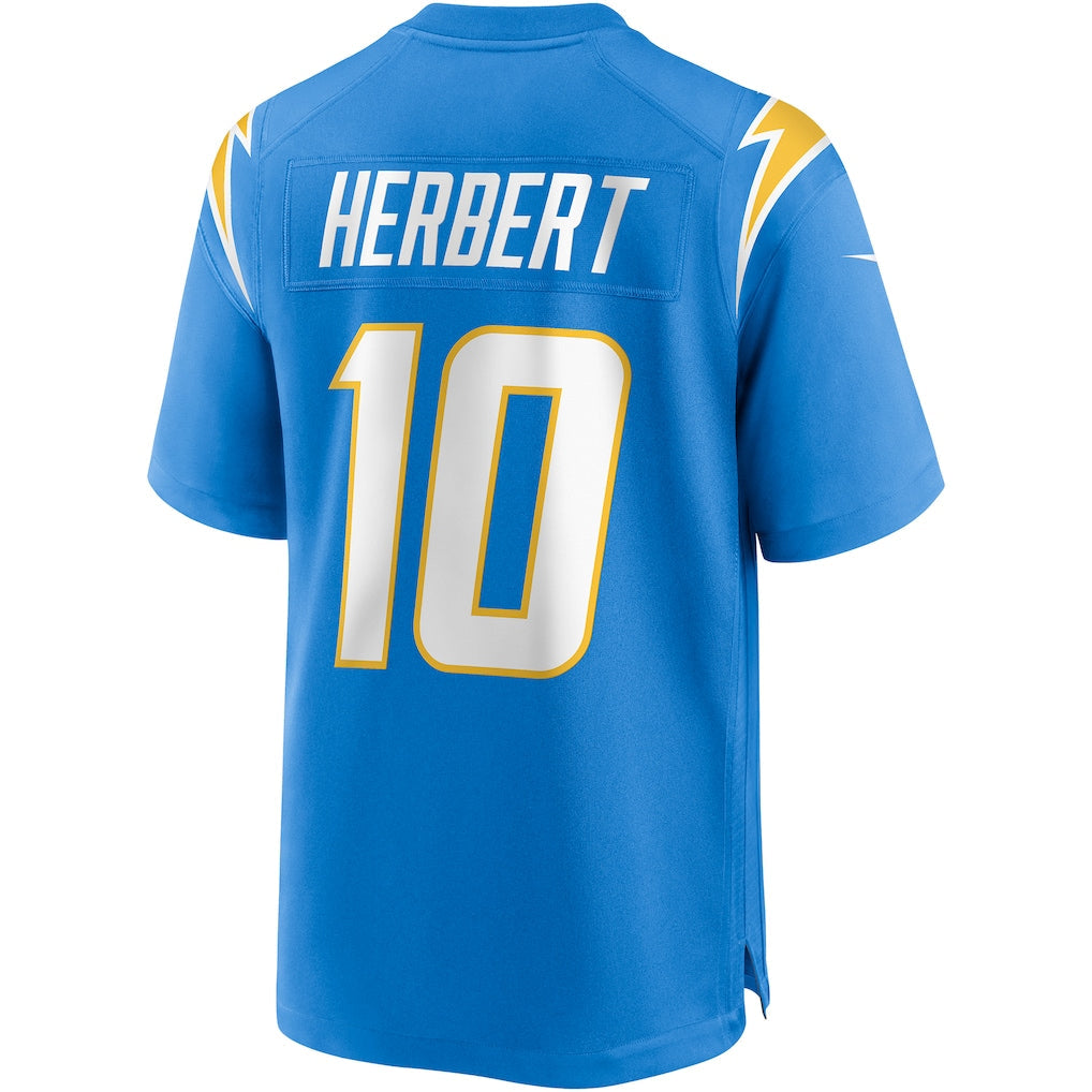 LA.Chargers #10 Justin Herbert Powder Blue Player Game Jersey