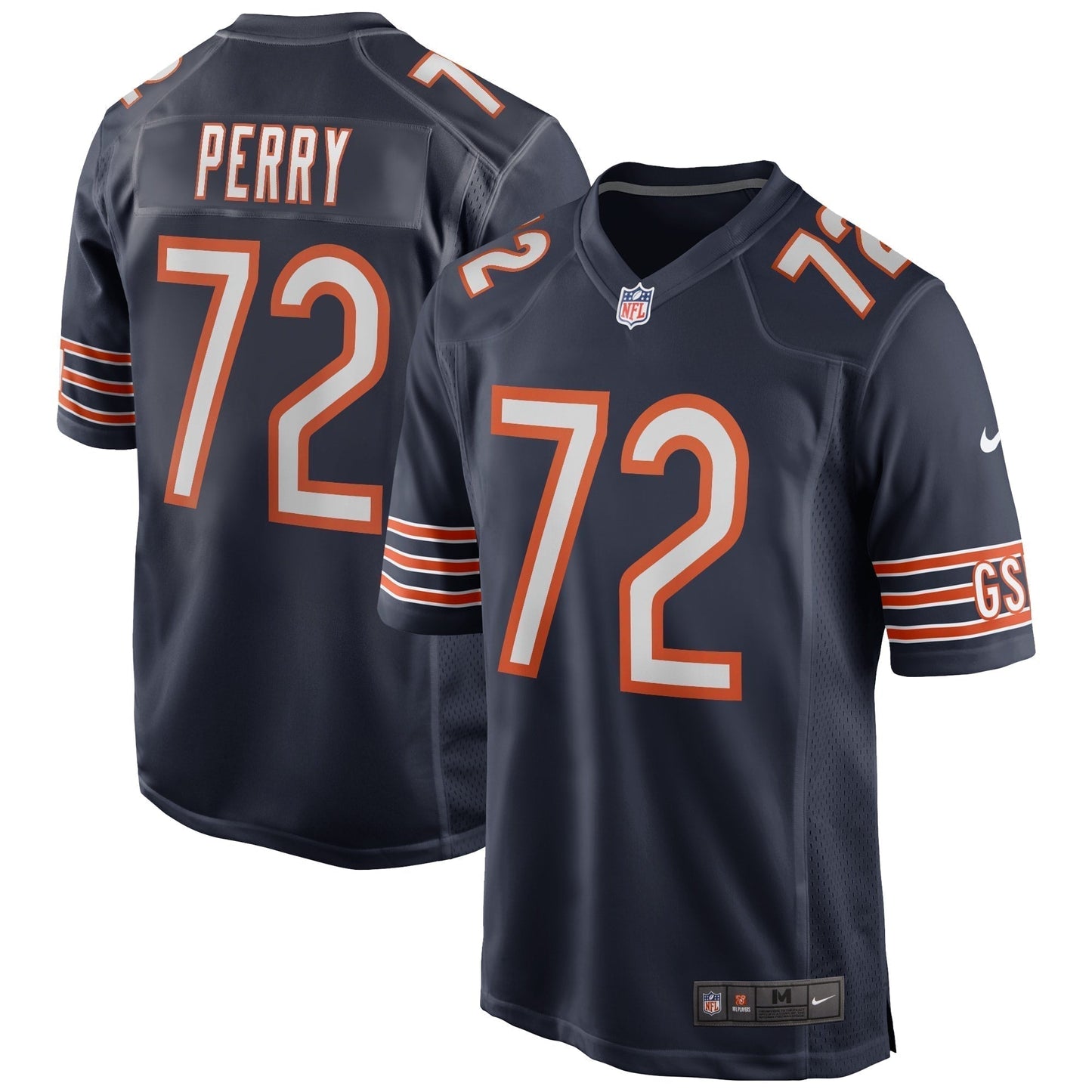 William Perry Chicago Bears  Game Retired   Jersey - Navy