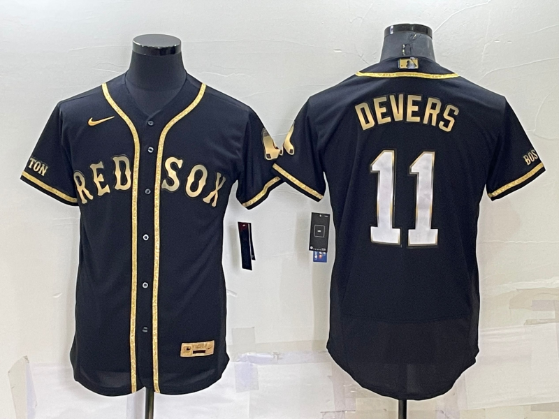 Men's Boston Red Sox Rafael Devers Black Replica Baseball Jersey
