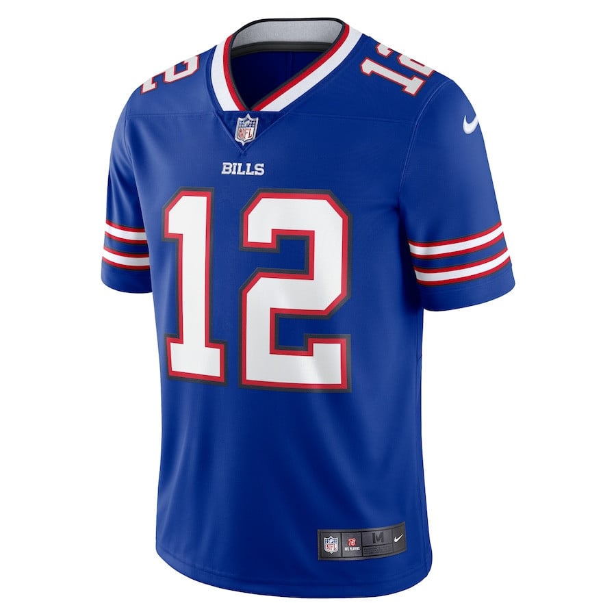 Jim Kelly 12 Buffalo Bills '90s Throwback Retired Player Limited Jersey - Royal