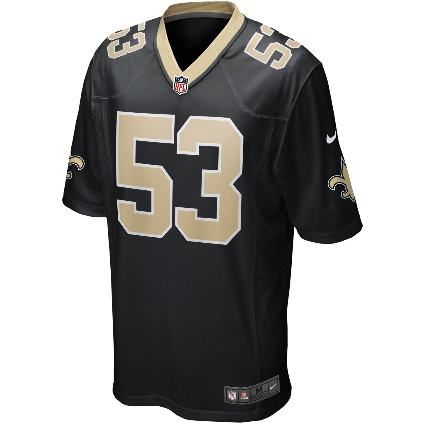 Zack Baun New Orleans Saints  Game   Jersey - Black