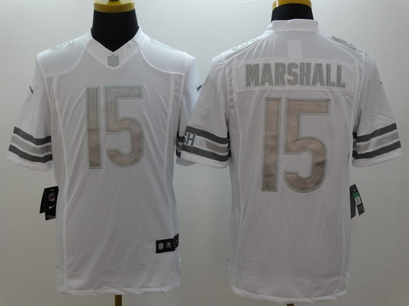 Men's Chicago Bears Brandon Marshall #15 White Game Jersey1