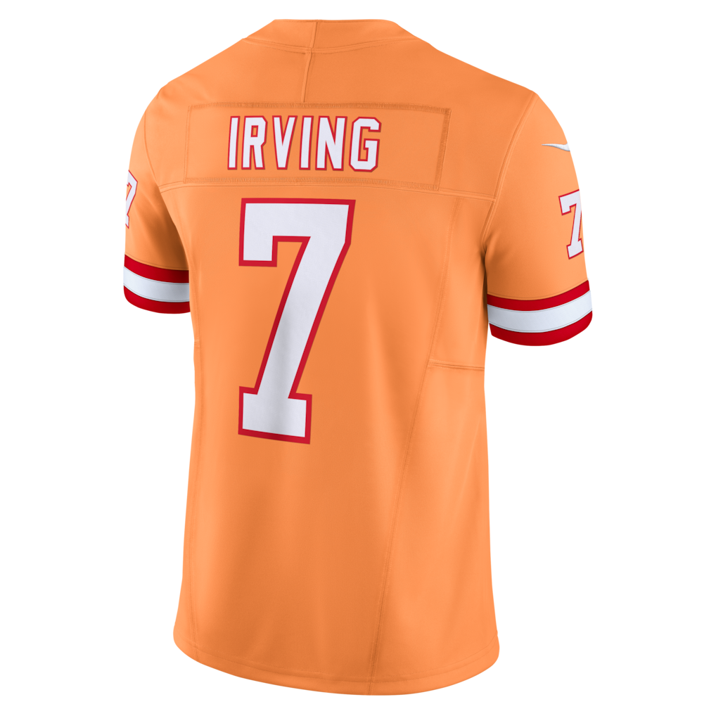 TB.Buccaneers #7 Bucky Irving Orange Alternate 2 Throwback Vapor F.U.S.E. Limited Jersey