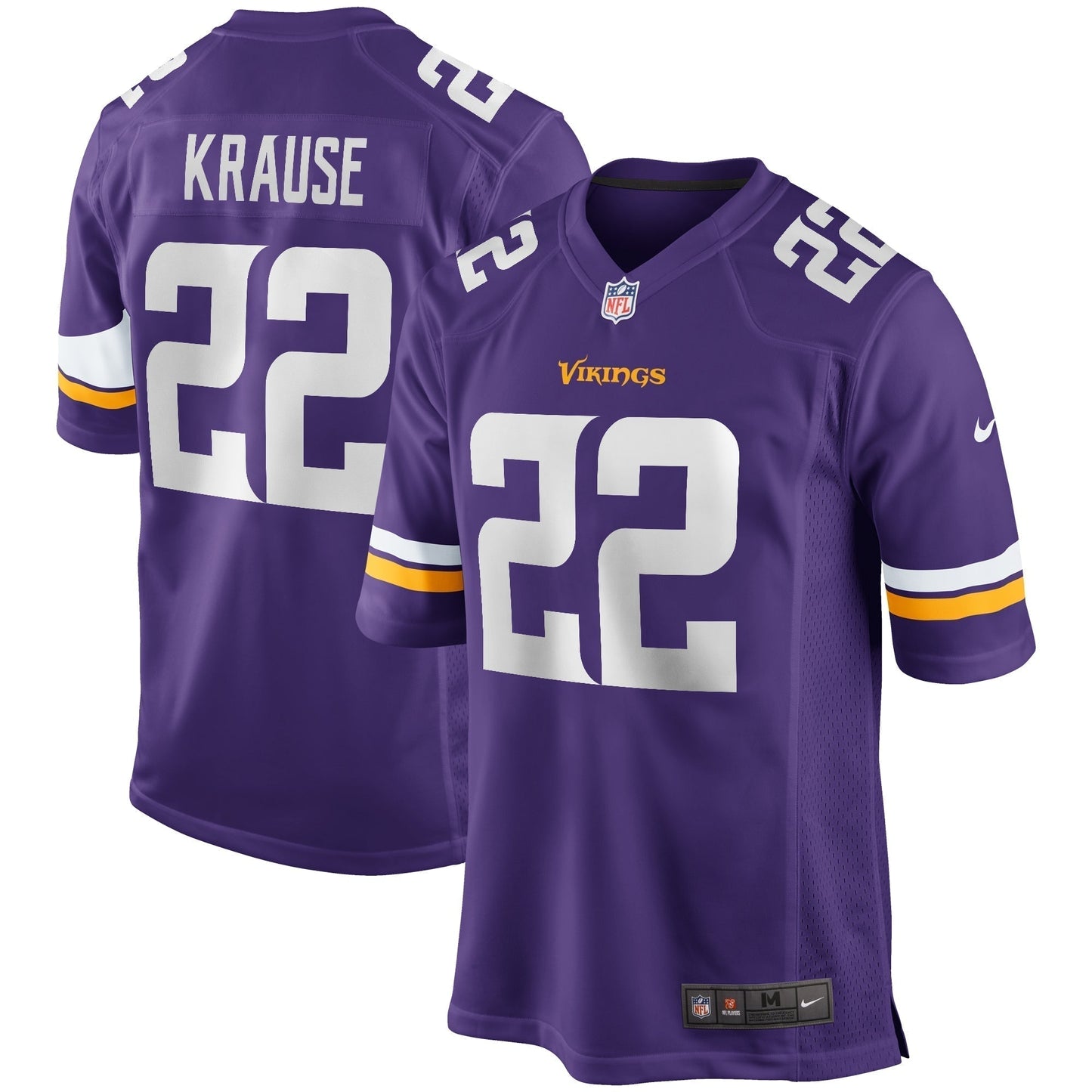 Paul Krause Minnesota Vikings  Game Retired   Jersey - Purple