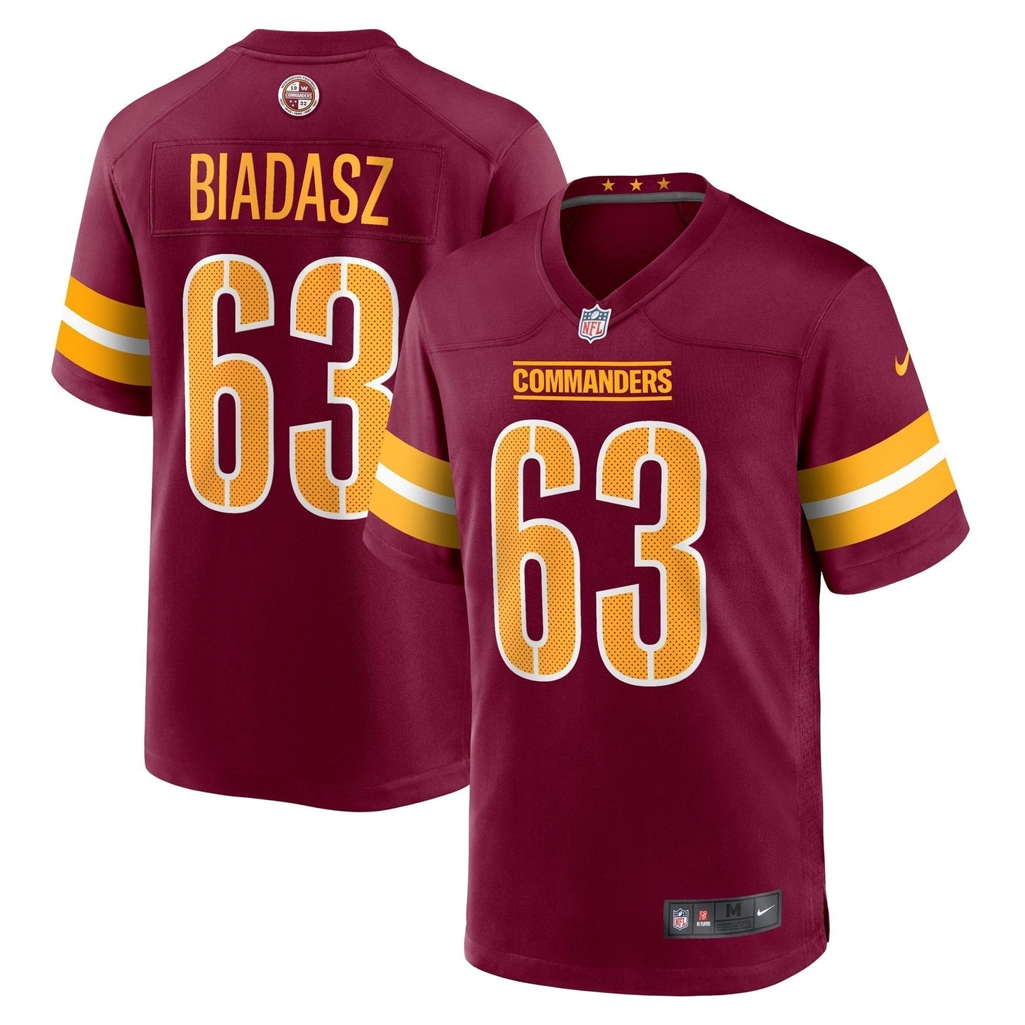 Tyler Biadasz Washington Commanders  Game Jersey -  Burgundy