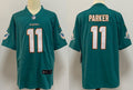 Men's Miami Dolphins DeVante Parker Green Aqua Game Jersey