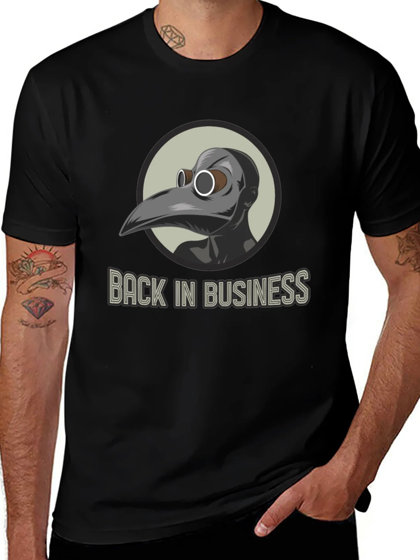 Plague Doctor T-Shirt - Back in Business