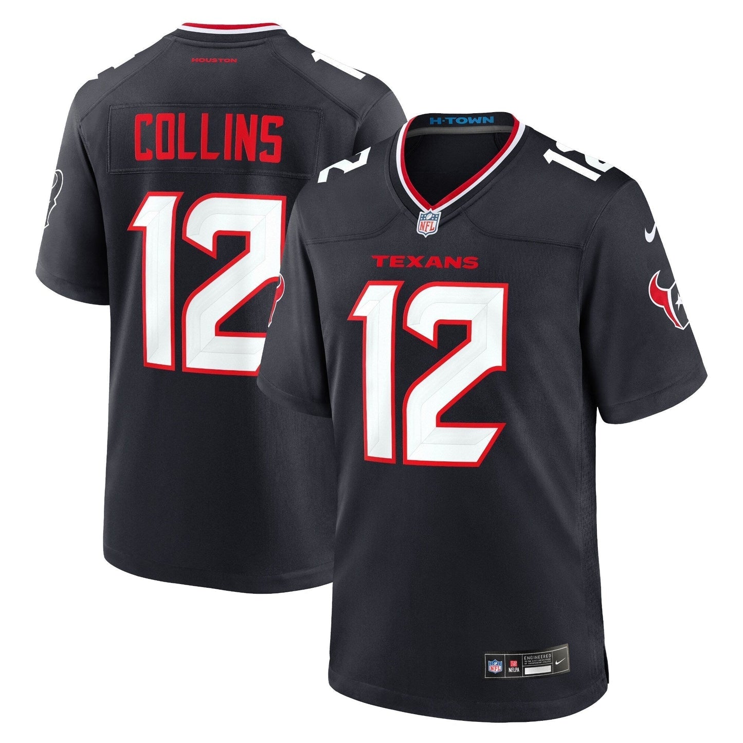 Nico Collins Houston Texans  Game Jersey - Navy