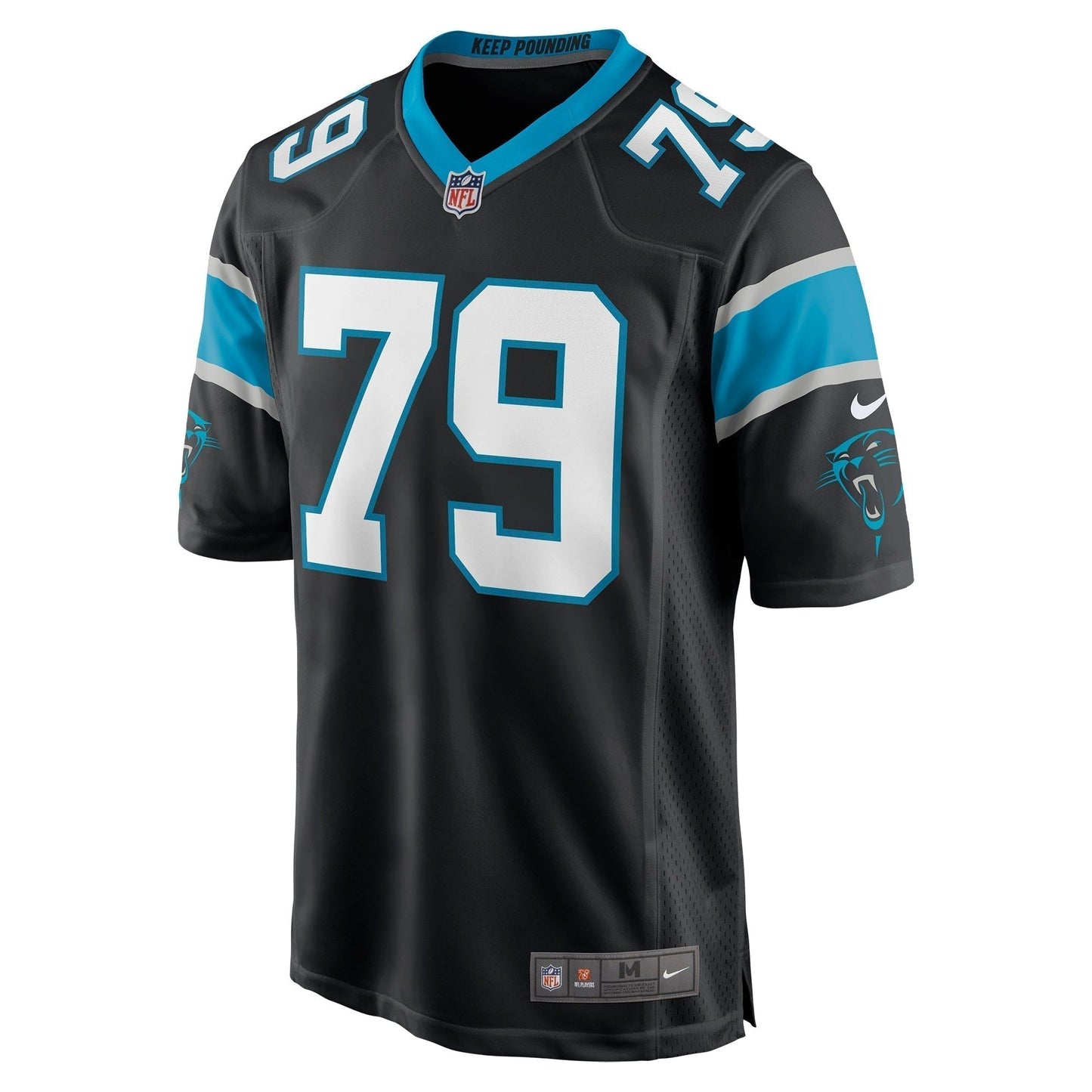 Ikem Ekwonu Carolina Panthers    Game Jersey - Black