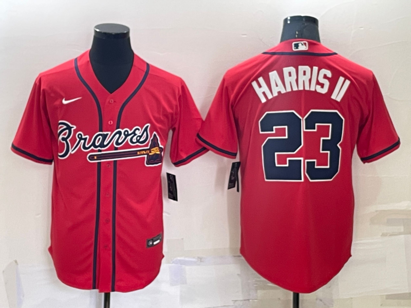 Men's Atlanta Braves Michael Harris II Red Replica Baseball Jersey