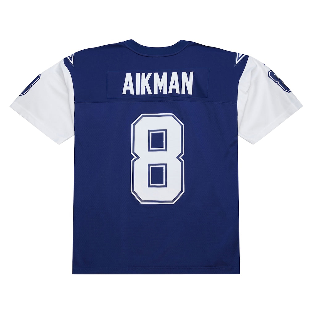 D.Cowboys #8 Troy Aikman  Navy 1995 Legacy Replica Jersey