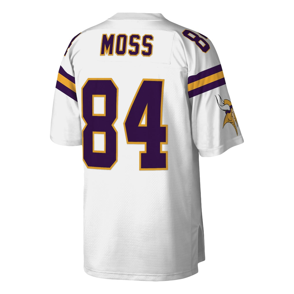M.Vikings #84 Randy Moss  White Legacy Replica Jersey