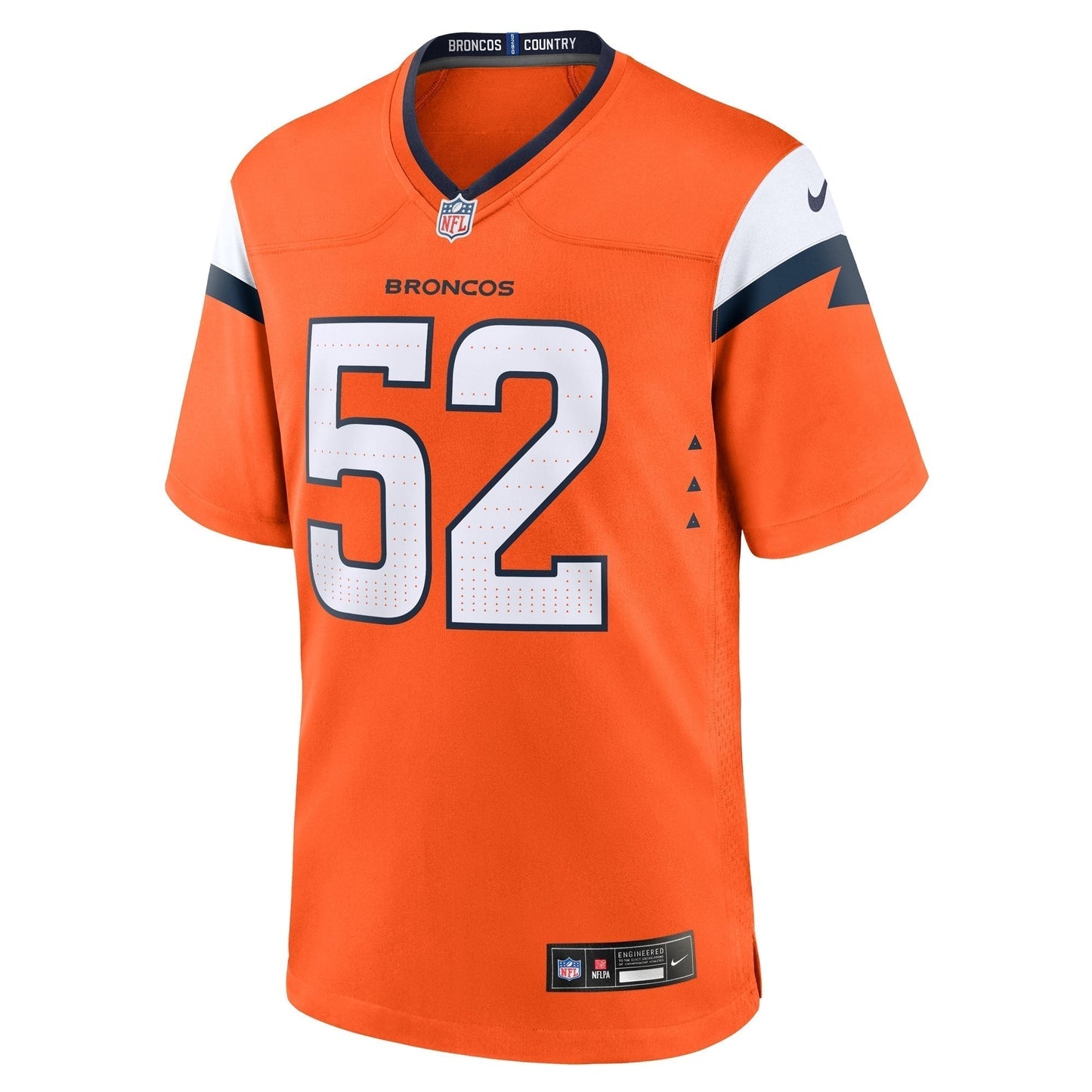 Jonah Elliss Denver Broncos  Team Game Jersey -  Orange