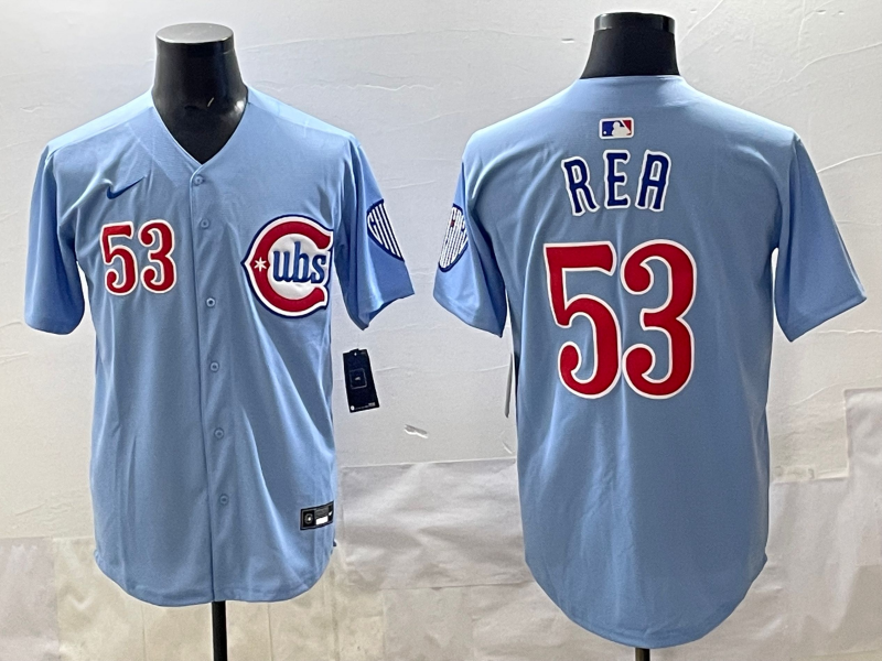 Men's Chicago Cubs Colin Rea Light Blue Alternate Replica Player Jersey