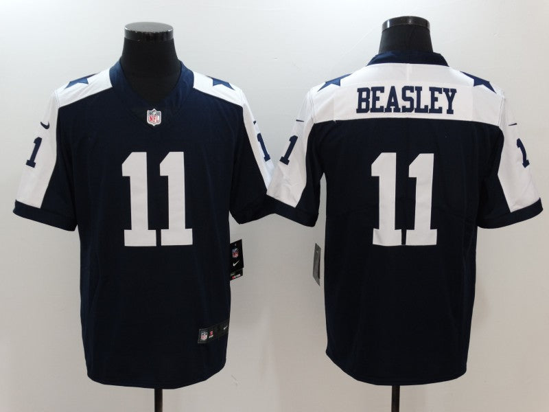 Men's Dallas Cowboys Cole Beasley Navy Game Jersey