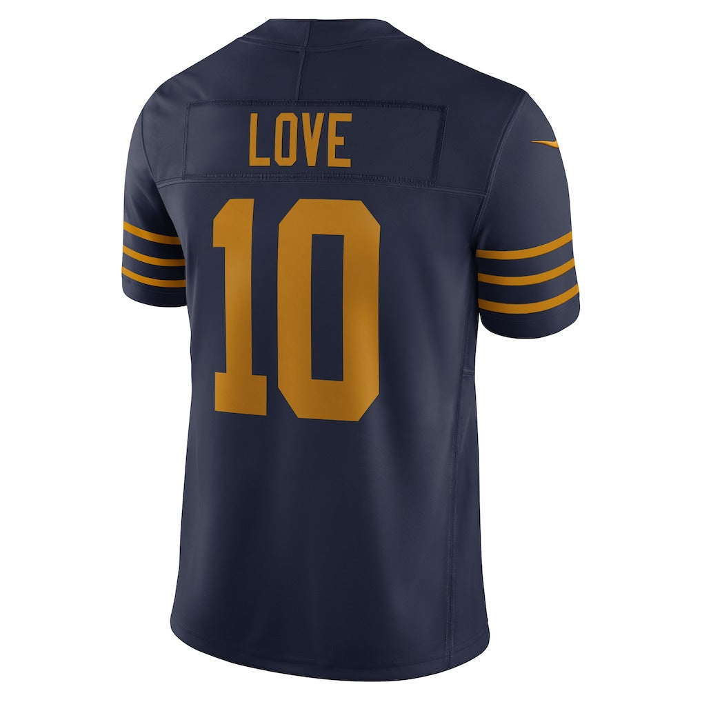 GB. Packers #10 Jordan Love Navy The 1923 Classic Vapor F.U.S.E. Limited Jersey