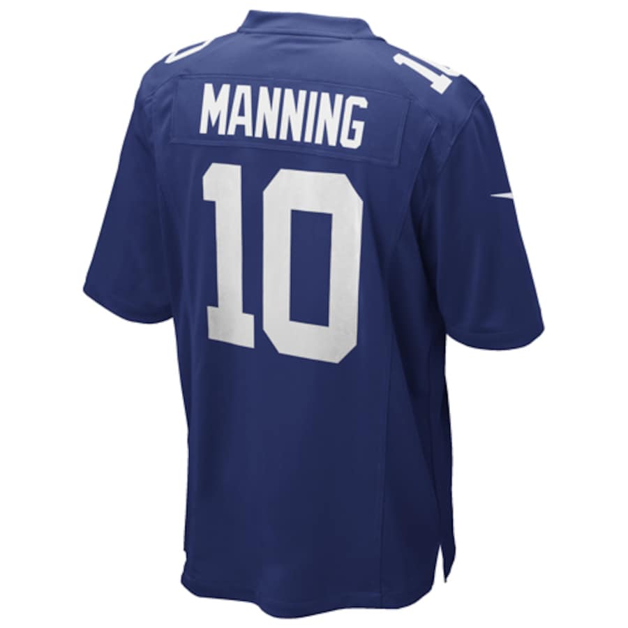 Mens New York Giants Eli Manning  Royal Blue Game Jersey