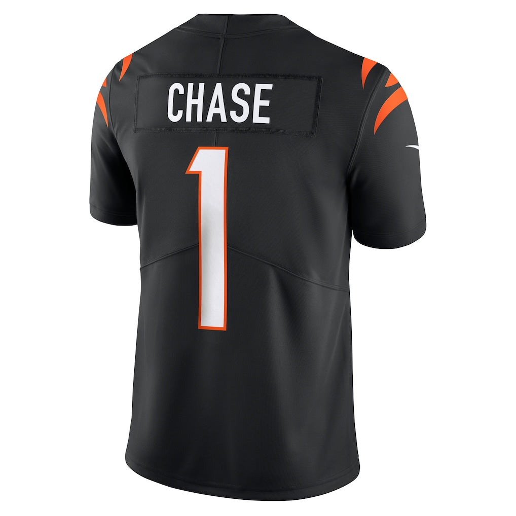 C.Bengals #1 Ja'Marr Chase Black Vapor Untouchable Limited Jersey