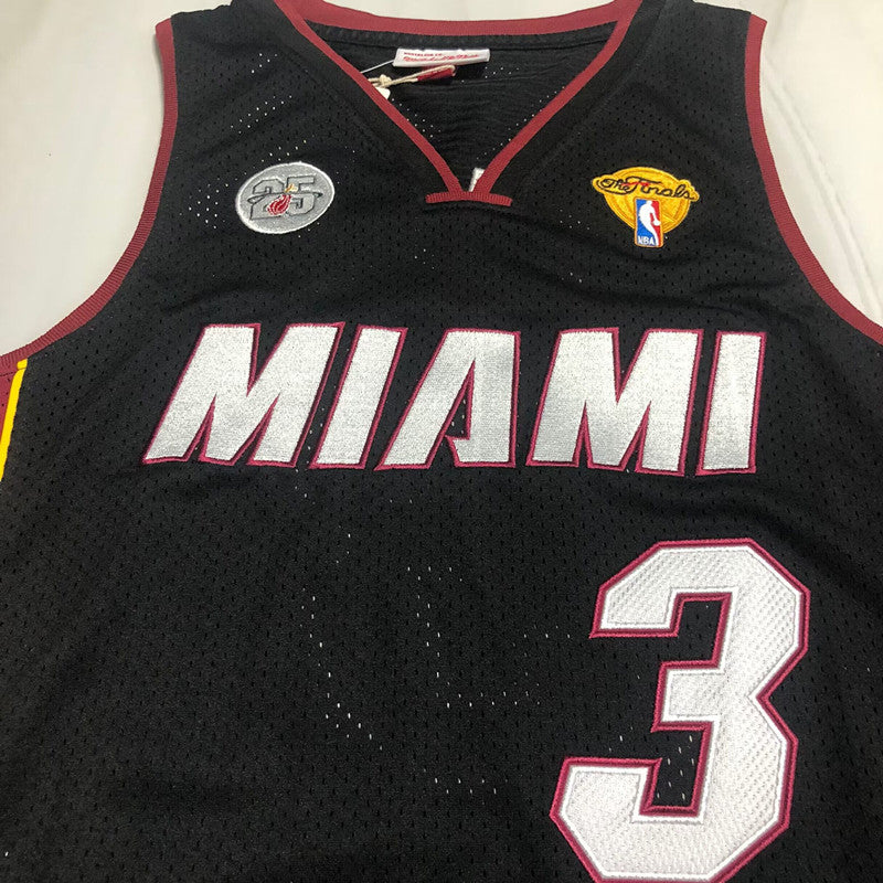 Heat 3# Wade Black Embroidered  Jersey