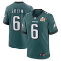 Men's Philadelphia Eagles DeVonta Smith  Midnight Green Super Bowl LIX Game Player Jersey