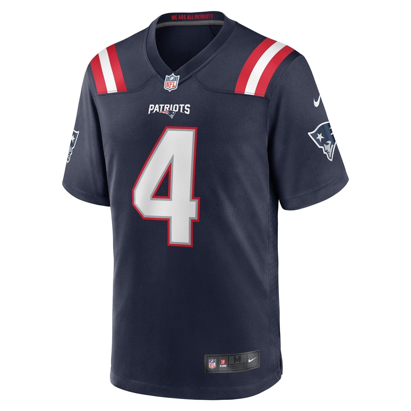 Bailey Zappe New England Patriots  Game   Jersey - Navy