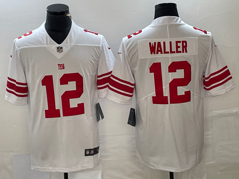 Men's New York Giants Darren Waller White Away Game Jersey