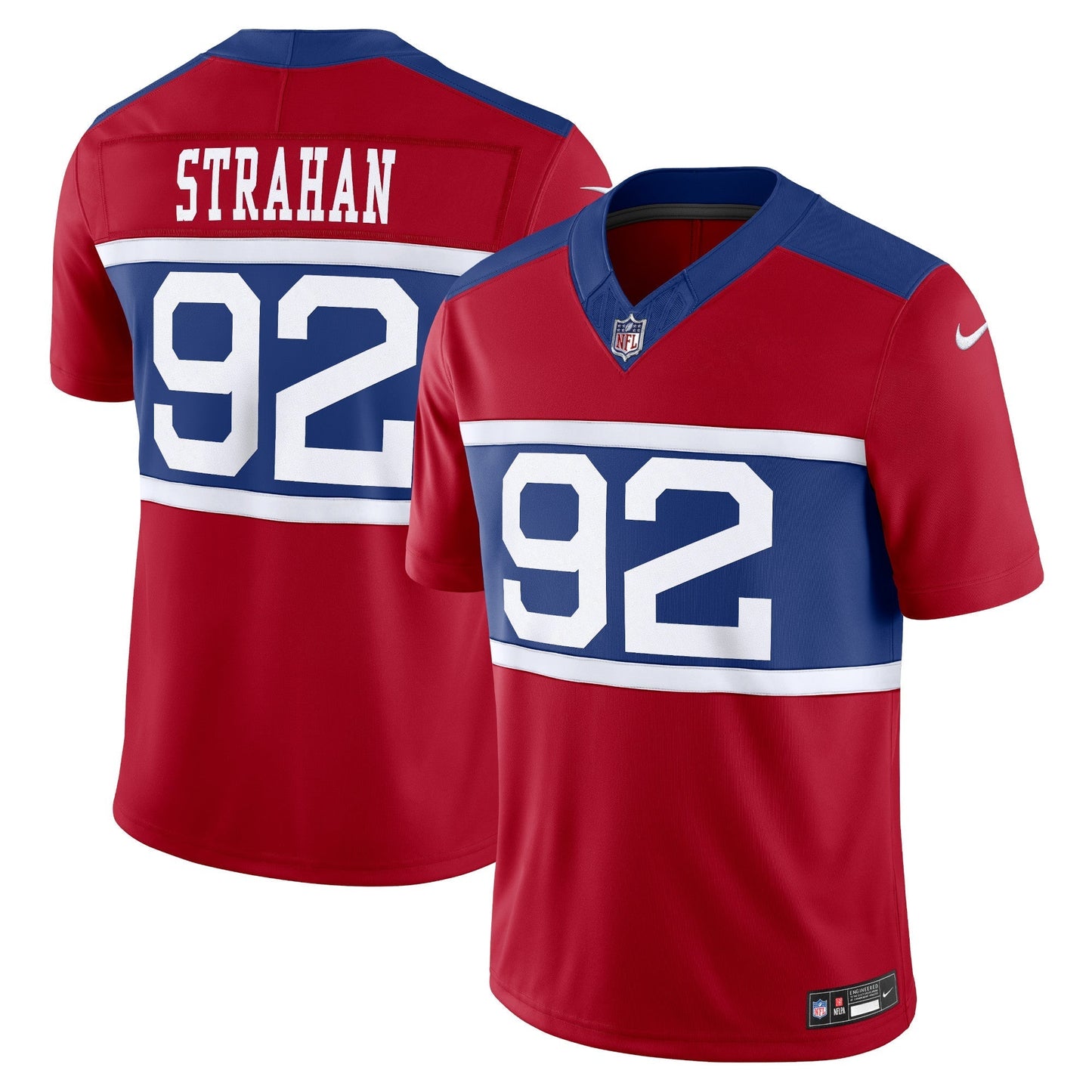 Michael Strahan New York Giants  Alternate Vapor F.U.S.E. Retired   Limited Jersey - Century Red