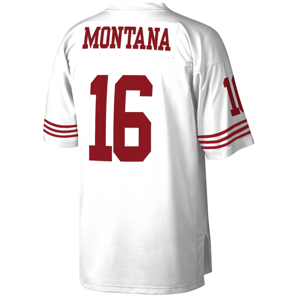 SF.49ers #16 Joe Montana  White 1990 Legacy Replica Jersey