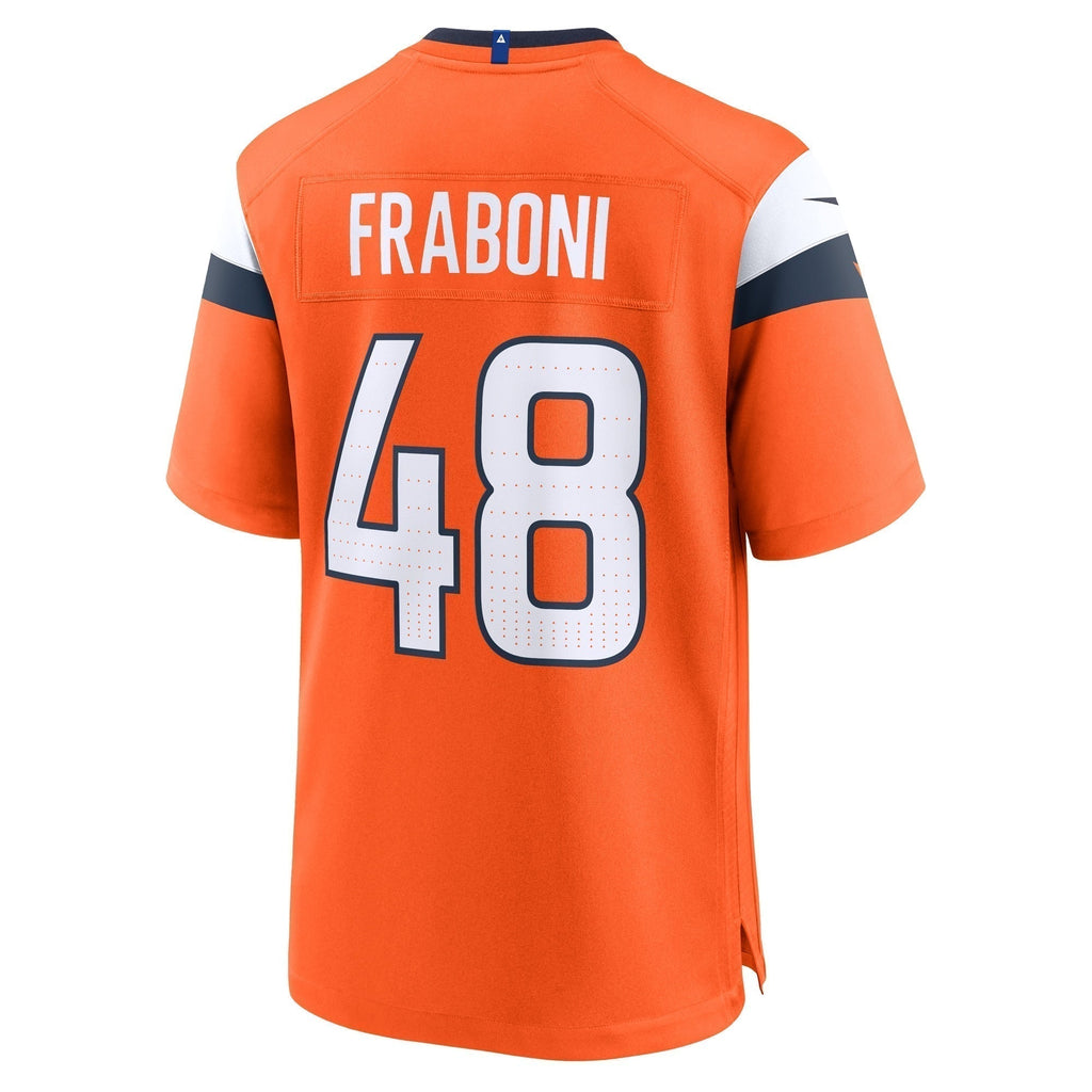 Mitchell Fraboni Denver Broncos  Team Game Jersey -  Orange