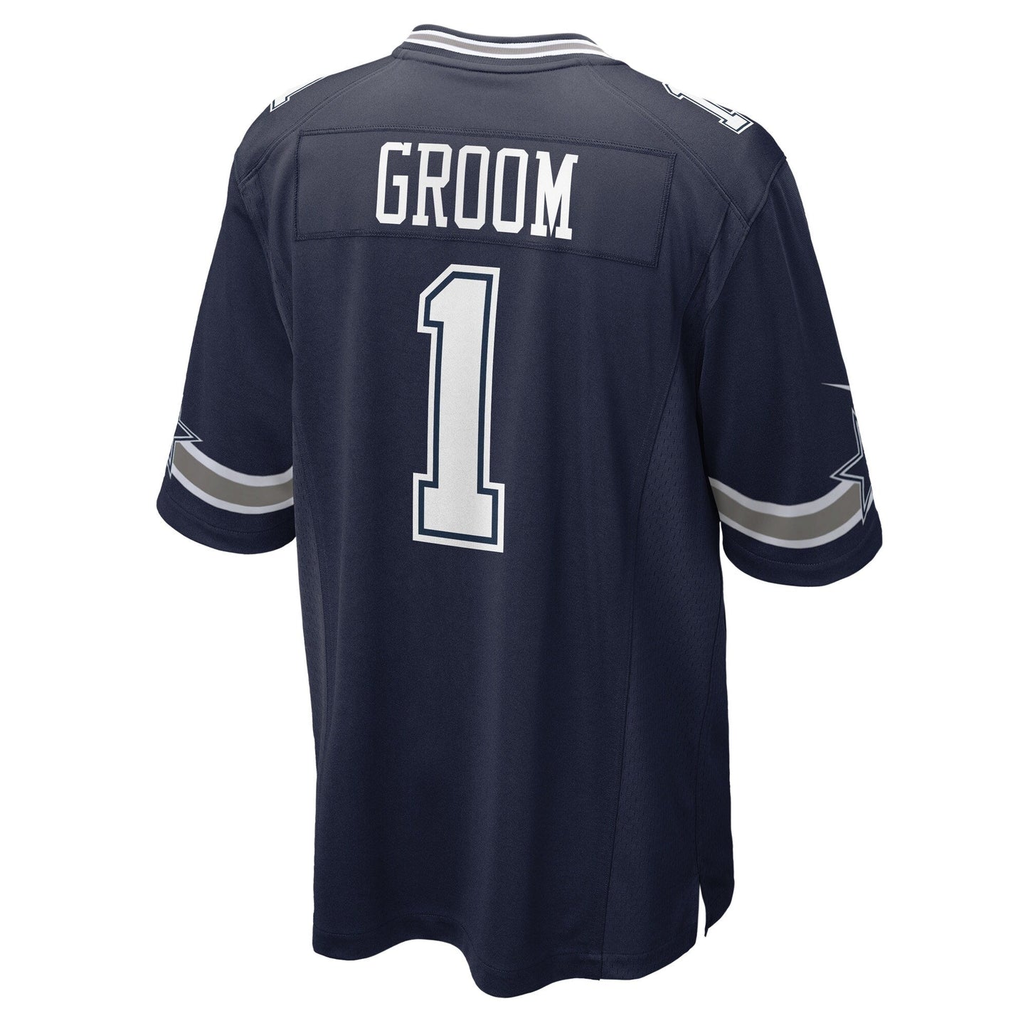 Number 1 Groom Dallas Cowboys  Game Jersey - Navy