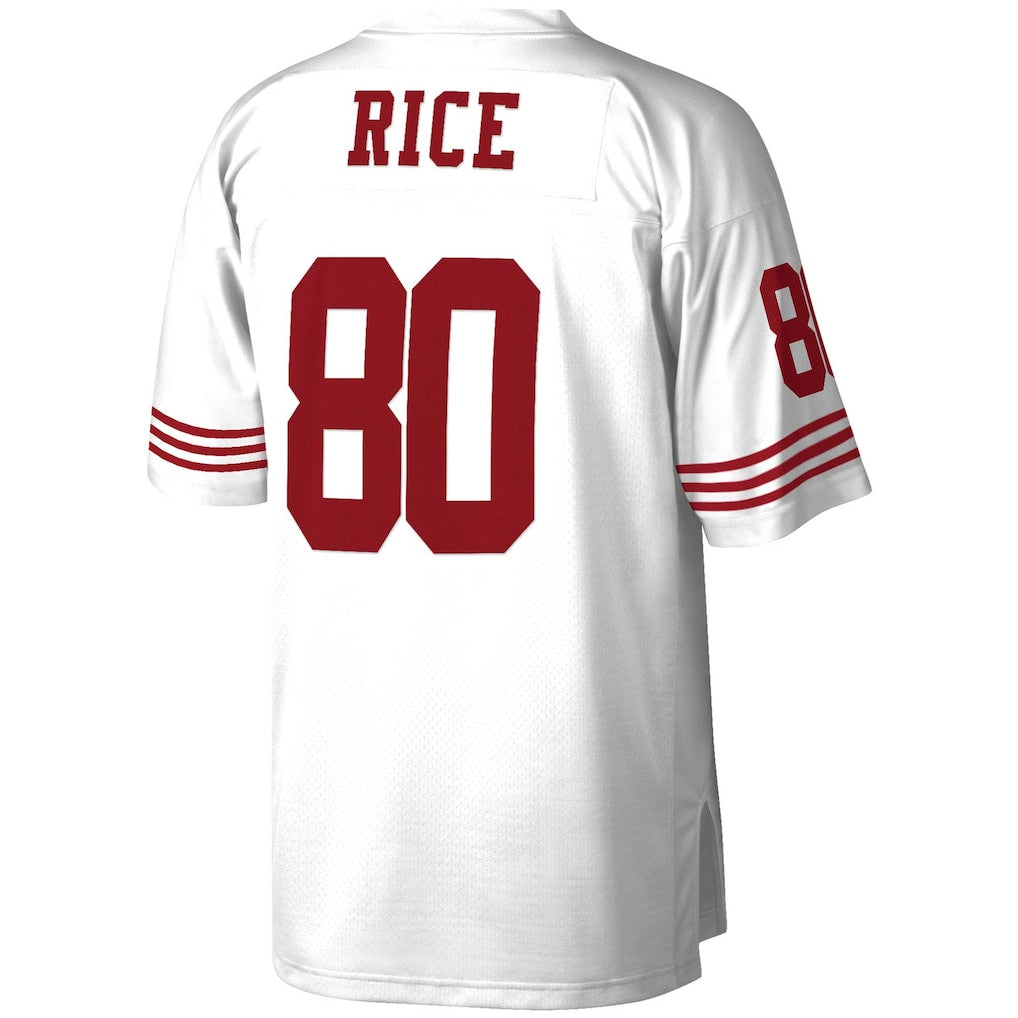 SF.49ers #80 Jerry Rice  White Legacy Replica Jersey
