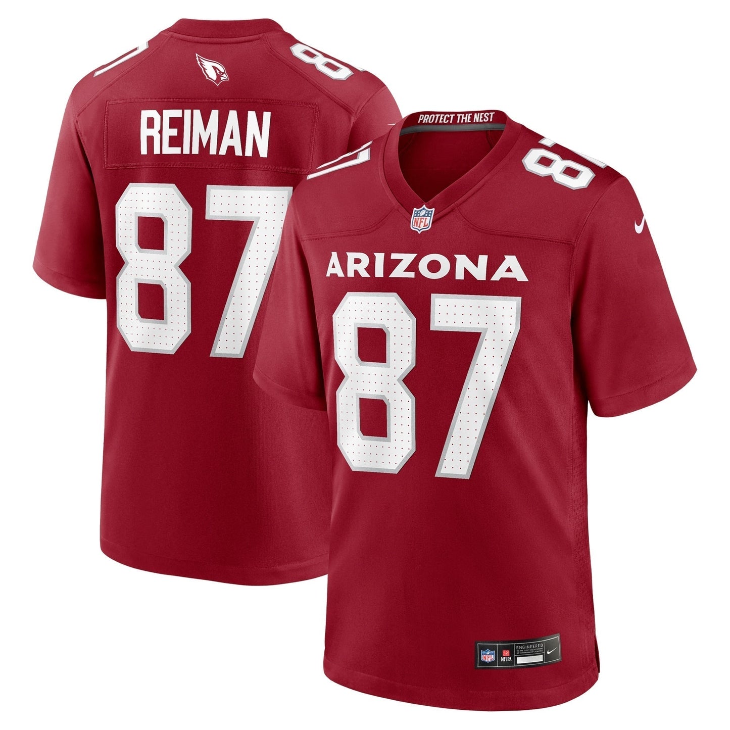 Tip Reiman Arizona Cardinals  Team Game Jersey -  Cardinal