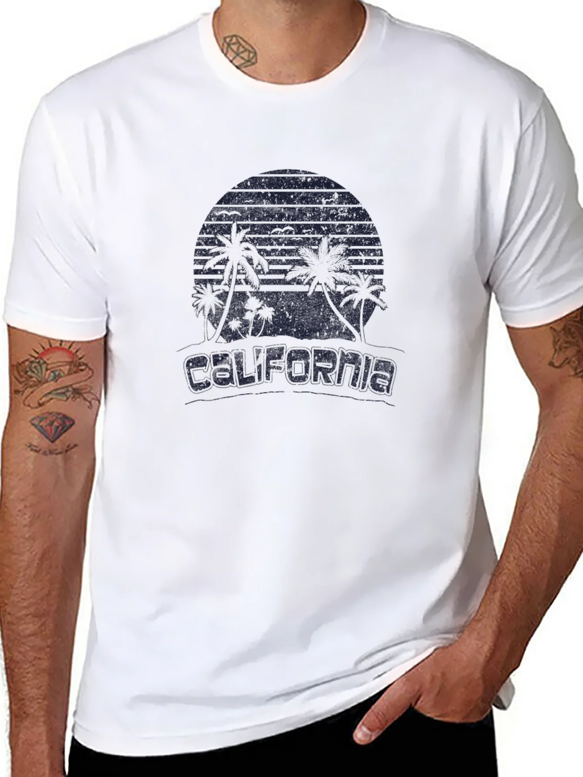 California Graphic T-Shirt - Black