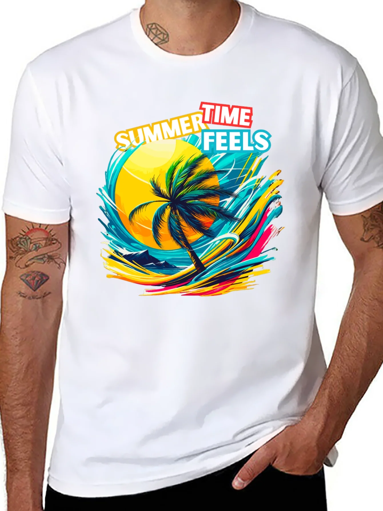 Summer Time Feels Graphic T-Shirt