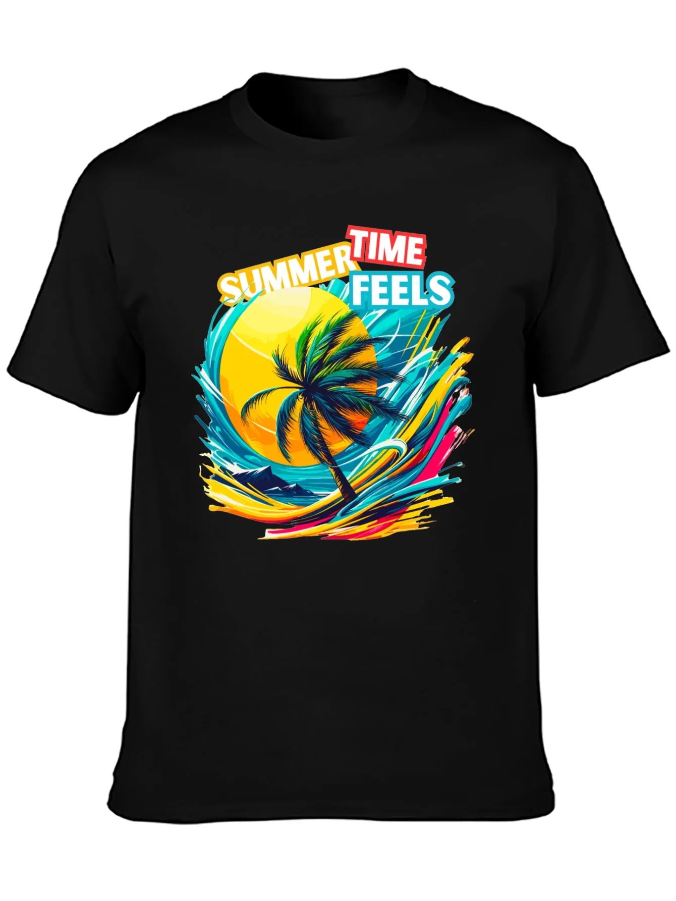Summer Time Feels Graphic T-Shirt