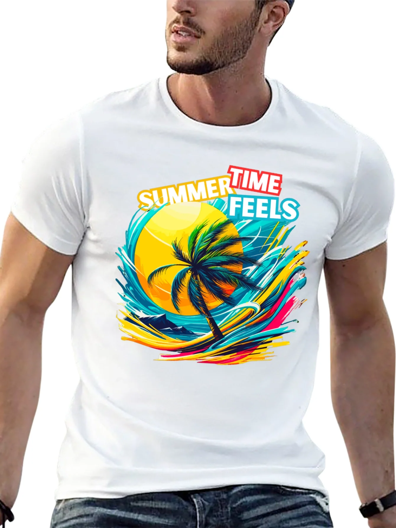 Summer Time Feels Graphic T-Shirt