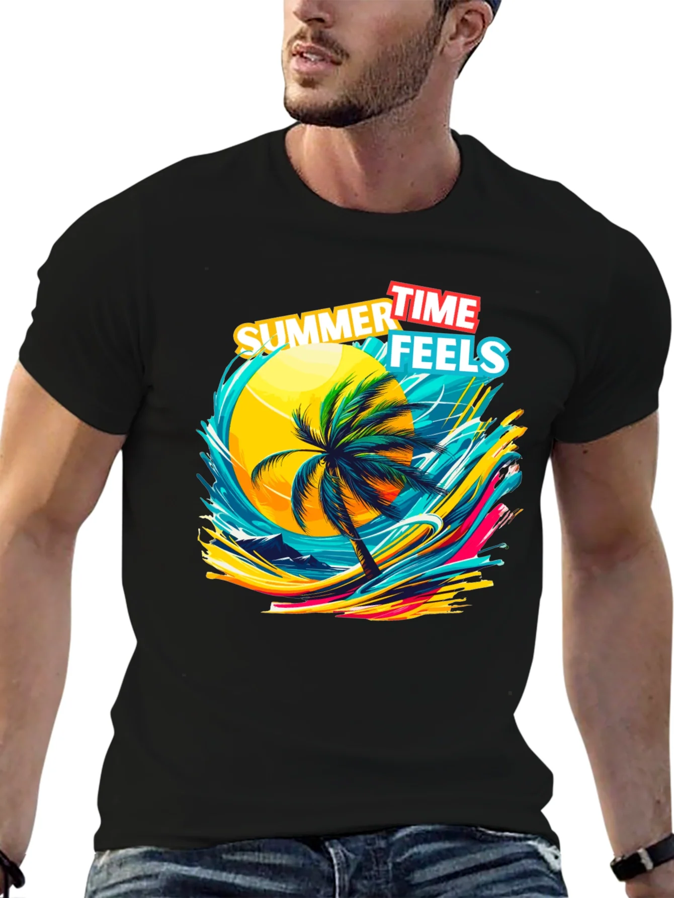 Summer Time Feels Graphic T-Shirt