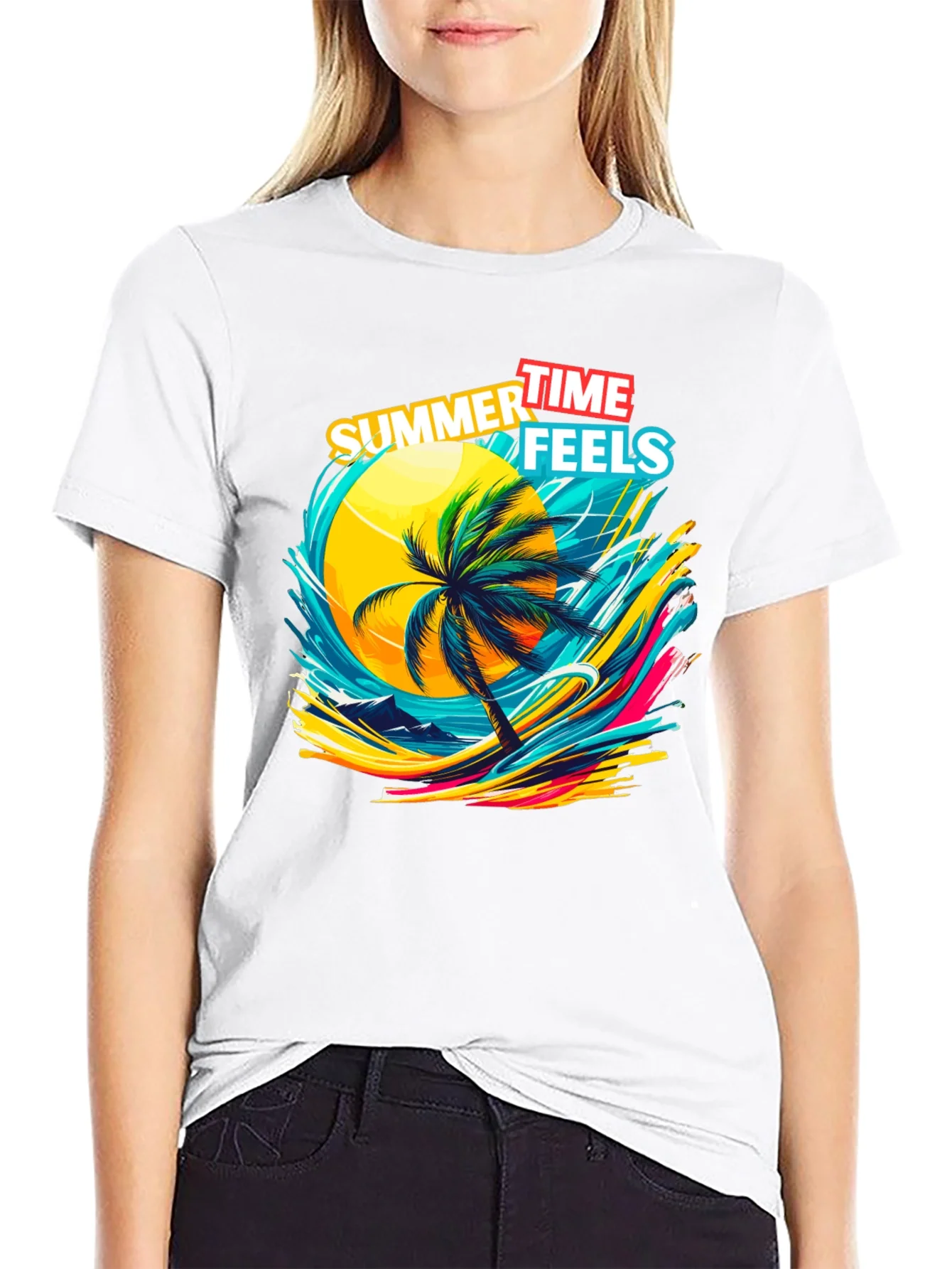 Summer Time Feels Graphic T-Shirt