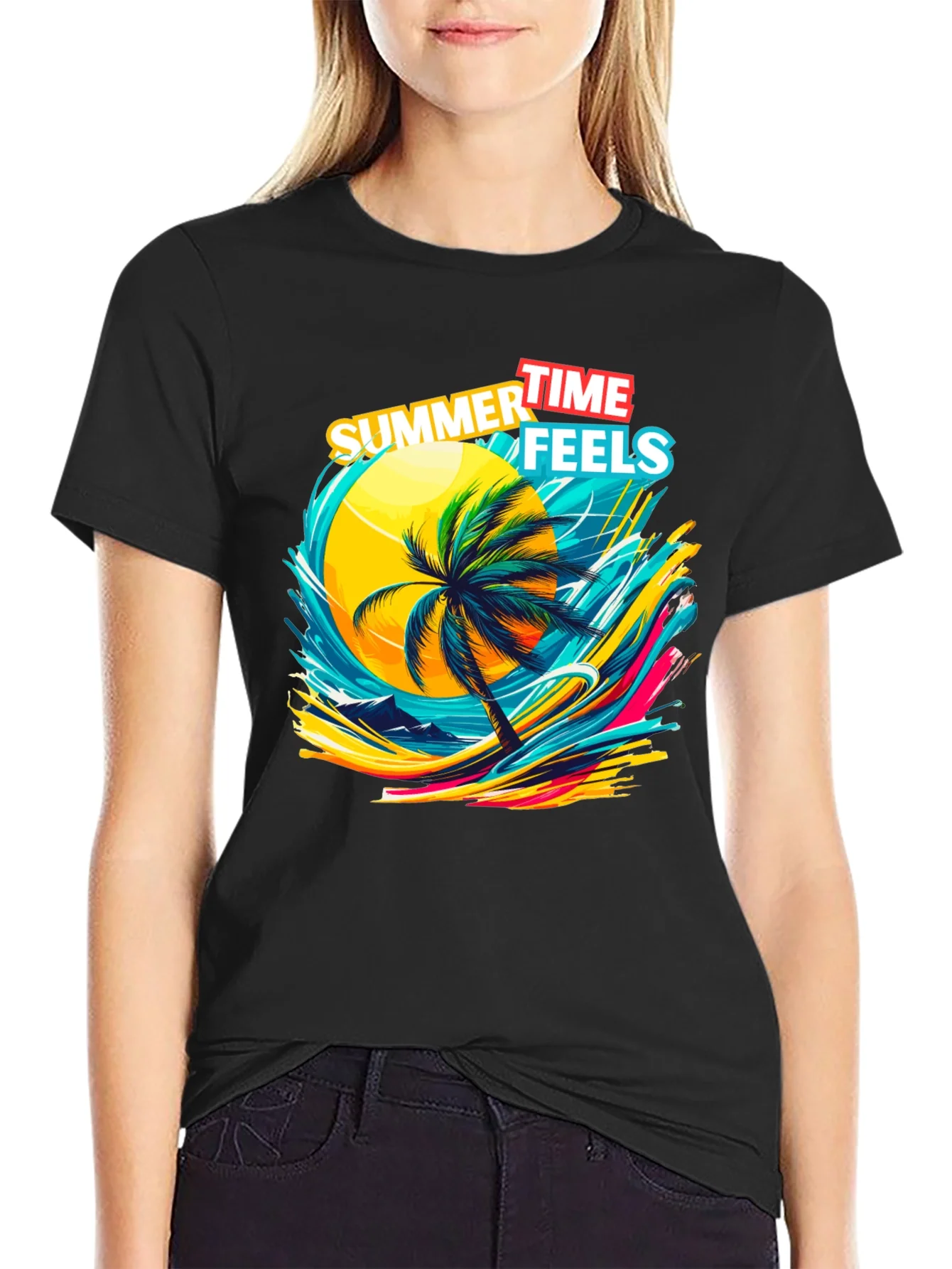Summer Time Feels Graphic T-Shirt